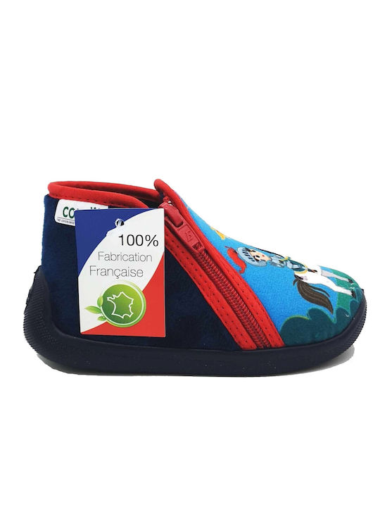 Comfy Kids Slippers Blue Graff