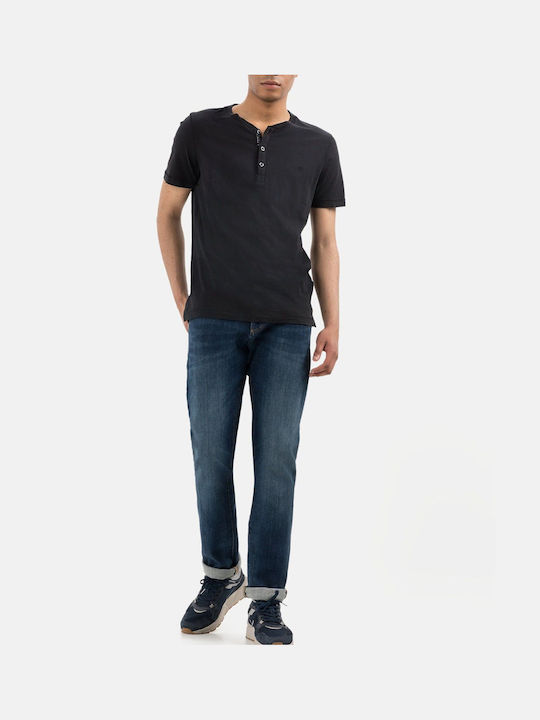 Men's Jeans Pants with Regular Straight Fit Blue