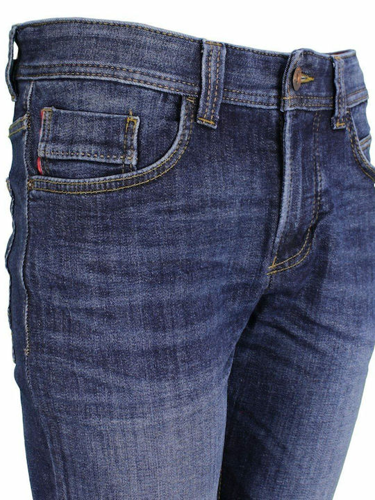 Men's Jeans Pants with Regular Straight Fit Blue