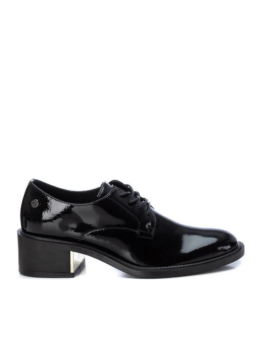 Damen Oxfords aus Lackleder in Schwarz Farbe
