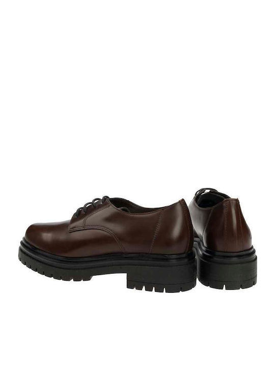 Damen Oxfords in Braun Farbe