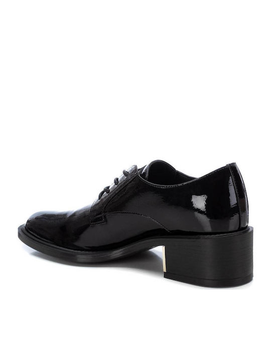 Damen Oxfords aus Lackleder in Schwarz Farbe