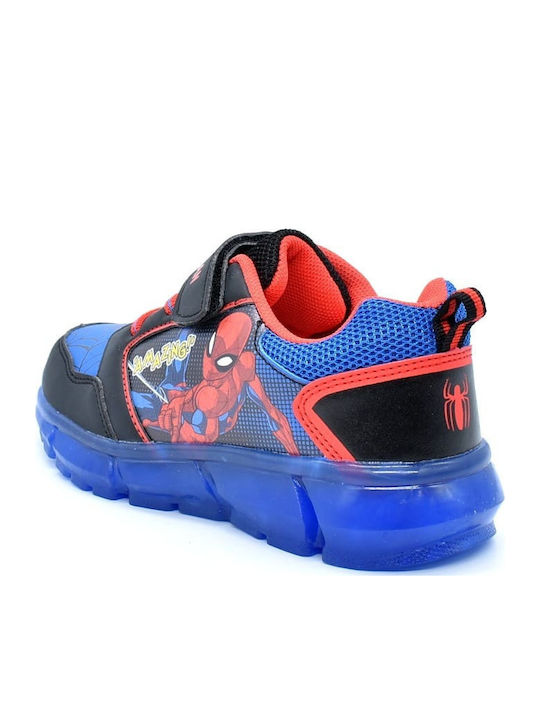 Kids Sneakers with Scratch & Lights Black