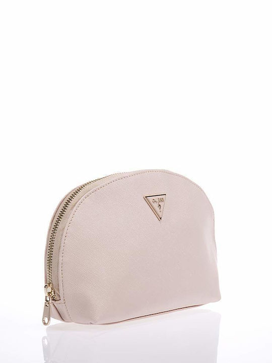 Guess Necessaire Dome in Beige Farbe