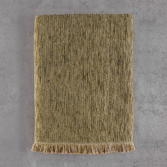 Rythmos Decorativer Kissenbezug Essie aus 100% Baumwolle Gelbe 40x40cm