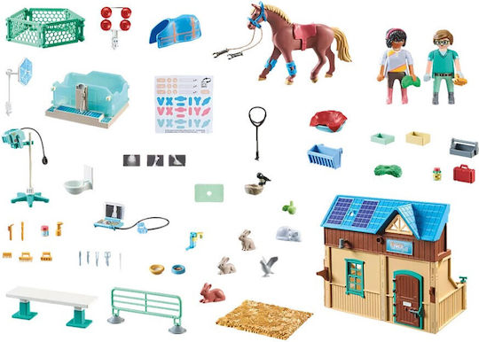 Playmobil Horses Of Waterfall Veterinary Horse Clinic for 5-12 years old