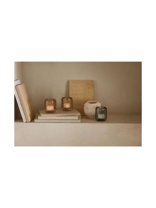 Eva Solo Acorn Set of Candle Holders Glass suitable for Tealights in Orange Color 8x6.5x6.5cm 2pcs