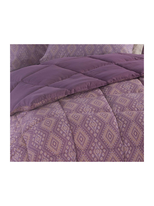 Nef-Nef Homeware Πάπλωμα Μονό 160x220εκ. Shreder Mauve