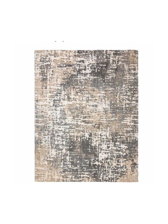 Saray Home Moroccan Thom Abstract Rug Rectangular Shaggy Beige with grey