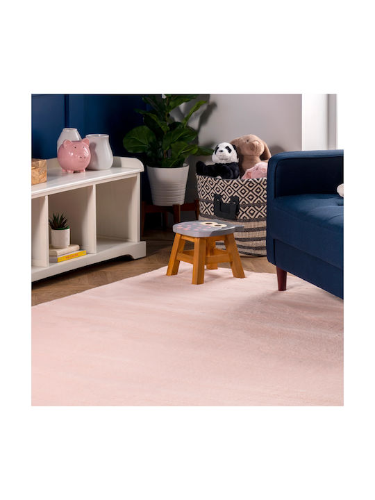 Saray Home Solid Rutschfest Teppich Rechteckig Zottelig Pelzige Powder