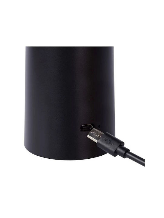 Lucide Lightning Επιτραπέζιo Φωτιστικό LED Εξωτερικού Χώρου 4W με Ρυθμιζόμενο Λευκό Φως IP44 Μαύρο