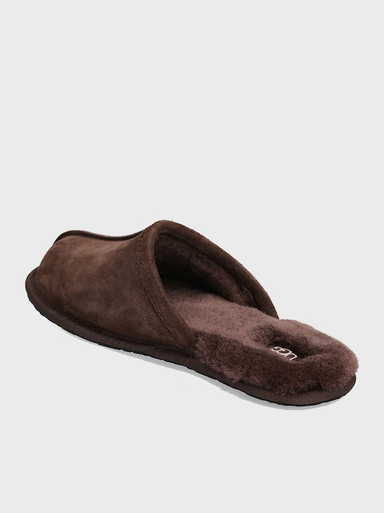 Scuff Зимни мъжки чехли Кафяв