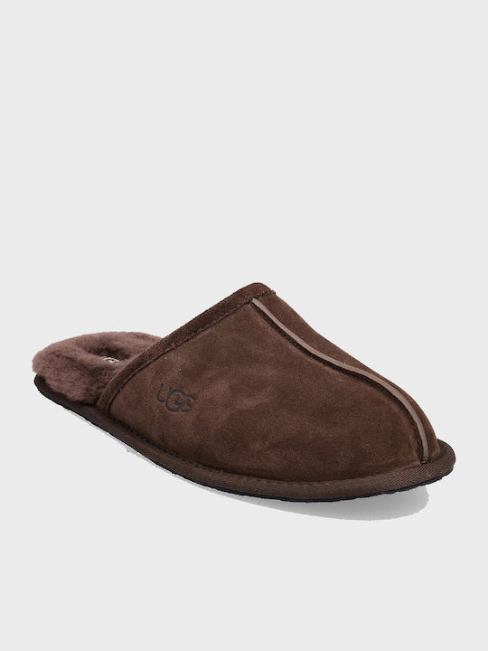 Scuff Зимни мъжки чехли Кафяв