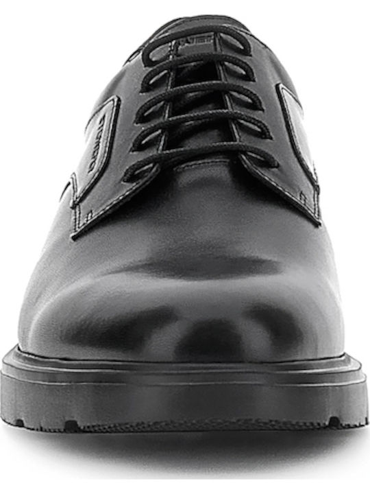 Leder Herren Freizeitschuhe Anatomisch Schwarz