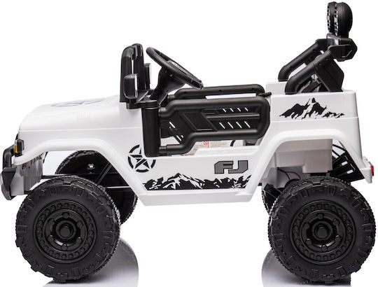 Toyota Fj Cruiser Две Места с Дистанционно Управление Лицензиран 12 Волта Бял За 1+ Години