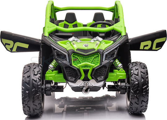 Can-am Maverick X Rc Utv Buggy Doppelsitzer Mit Fernbedienung Lizensiert 24 Volt Grünes Für 1+ Jahre