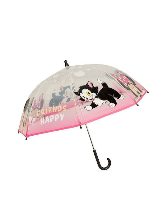 Minnie Mouse Παιδική Ομπρέλα Μπαστούνι Ροζ