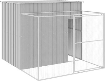 vidaXL Dog House Large Outdoor Gray