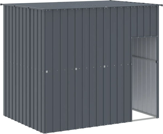 vidaXL Hundehaus Groß Metallisch Außenbereich Gray 214xx181cm
