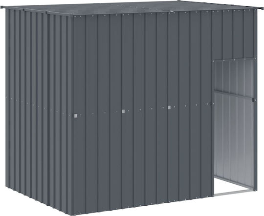 vidaXL Hundehaus Groß Metallisch Außenbereich Gray 214xx181cm