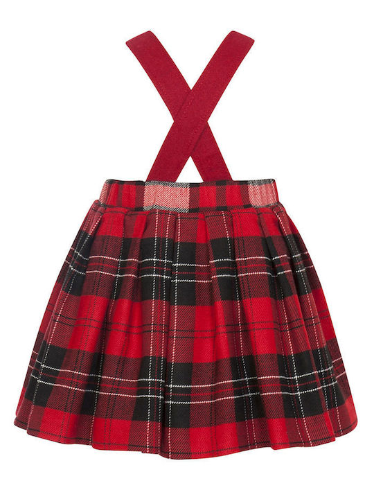 Balloon Chic Kids Dress Checked Red