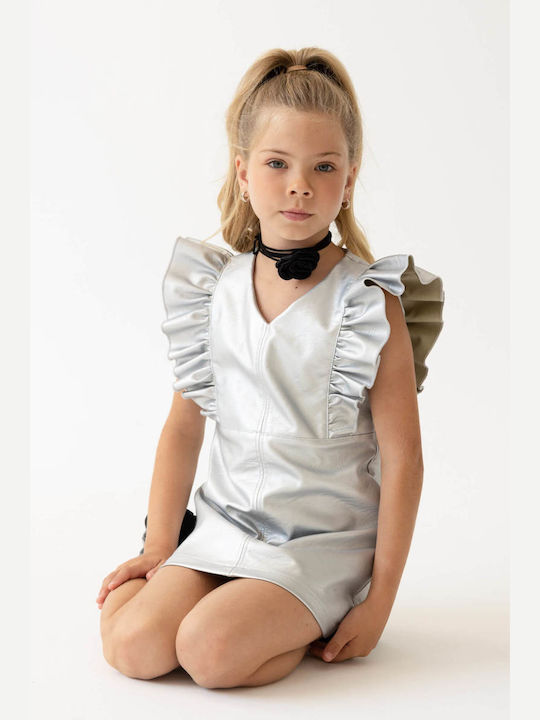 Alice Kids Dress Silver