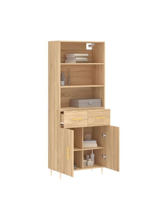 Βιβλιοθήκη Μπεζ 69.5x34x180εκ. 3200508