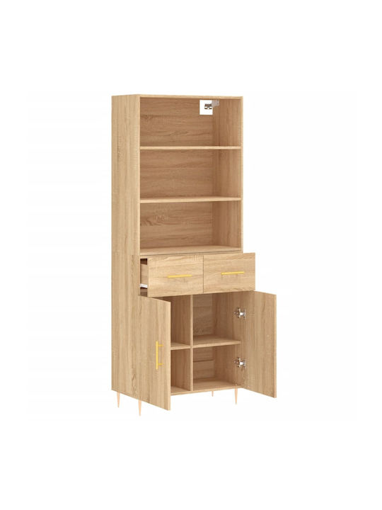 Βιβλιοθήκη Μπεζ 69.5x34x180εκ. 3200508