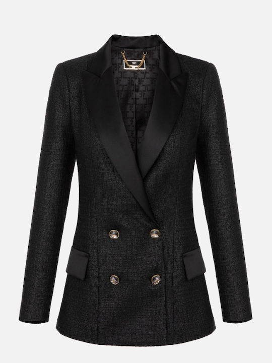 Elisabetta Franchi Blazer pentru femei Sacou Negru