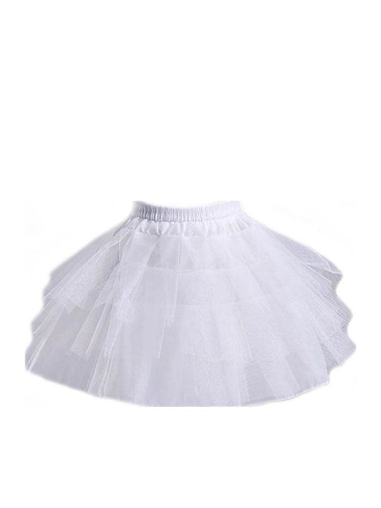 Kids' Tulle Tutu Skirt White