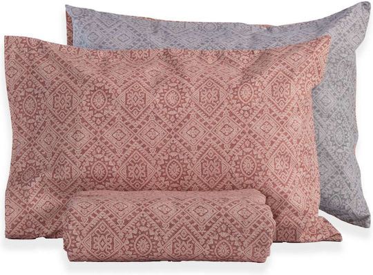 Nef-Nef Homeware Комплект Плик за Завивка Памучен Кинг Сайз с 2 Калъфки 240x230 Clover Terra