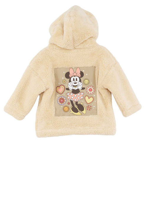 Disney Kinder-Strickjacke mit Kapuze Ecru