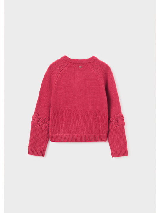 Kids Bolero Knitted Burgundy
