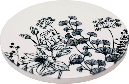 Atmosphera Round Ceramic White Coasters 4pcs Atmosphera Round Ceramic White Coasters 4pcs