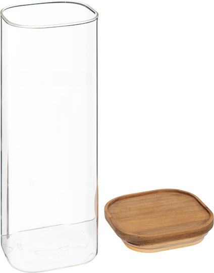 5Five Vase Allgemeine Verwendung mit luftdichtem Deckel Glas Transparent 2000ml