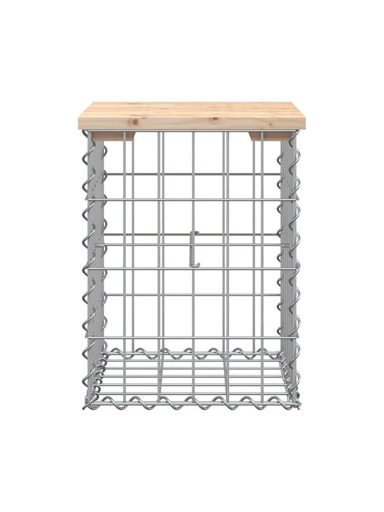 Metallischer Gartenhocker Würfel Für Außenbereich Braune 33x31x42cm