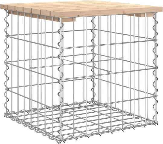 Metallischer Gartenhocker Würfel Für Außenbereich Braune 43x44x42cm