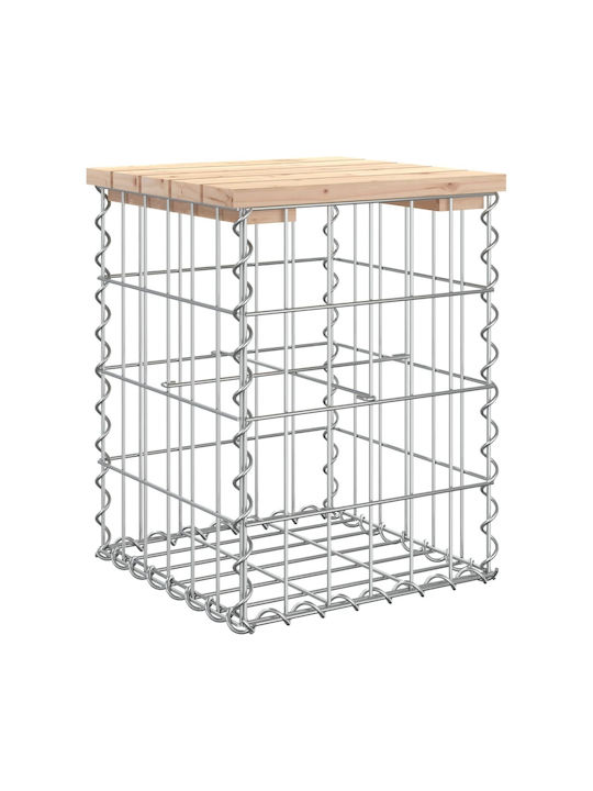 Metallischer Gartenhocker Würfel Für Außenbereich Braune 33x31x42cm