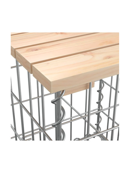 Metallischer Gartenhocker Würfel Für Außenbereich Braune 33x31x42cm