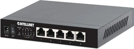 Intellinet Unmanaged L2 PoE+ Switch with 5 Ethernet Ports
