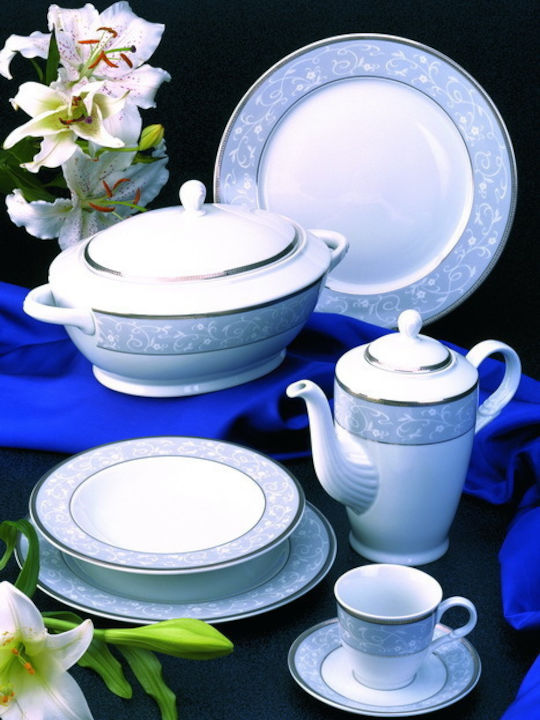 Emfasi Gray Porcelain Dinnerware Set 44pcs