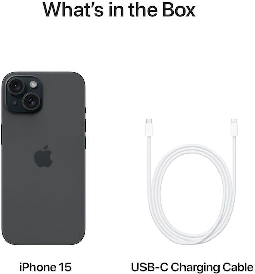 Apple iPhone 15 (6/512GB) Μαύρο