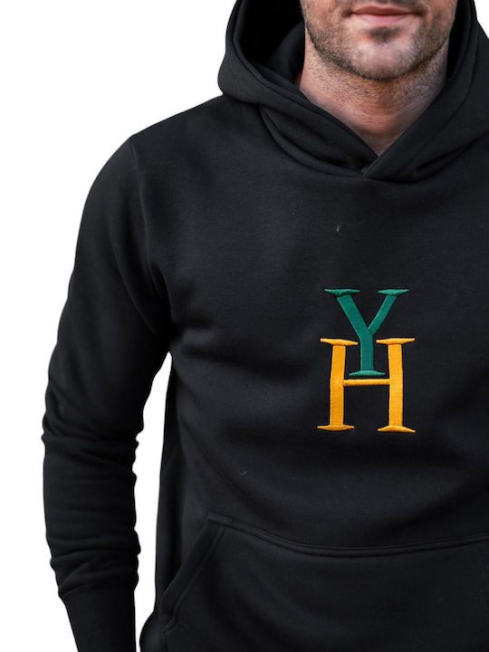 Sweatshirt with Hood Black