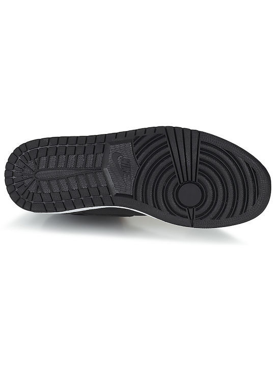 Air  1 Retro Bloodline GS Αθλητικά Παιδικά Παπούτσια Μπάσκετ με Κορδόνια Μαύρα
