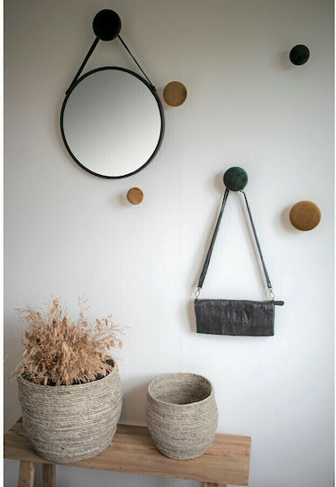 Wall Hanger Metal 3 Hooks Blue 10x5x10cm
