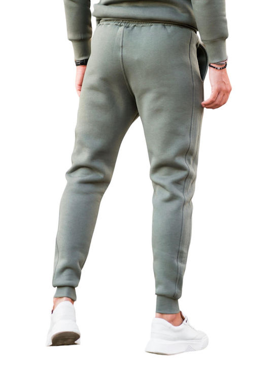 Henry Clothing Men's Sweatpants with Rubber Khaki