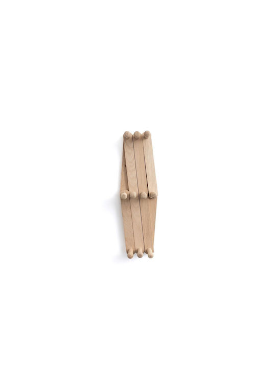 La Redoute Interieurs Agățătoare De Perete Din Lemn Cu 10 Compartimente Galbenă 49x17x40cm