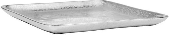 Butlers Platou Decorativ Aluminiu Argintiu 1buc 25x25buc