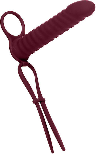 Passion Fără bretele Strap On cu Dildo în Culoare Roșu