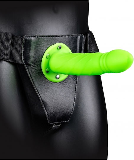 Shots Harness with Dildo in Green Color